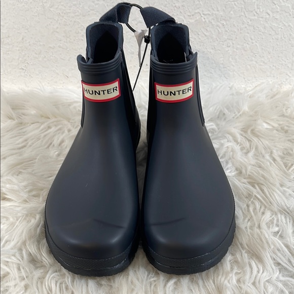 Hunter Shoes - HUNTER Women's Original Chelsea Rain Boots Waterproof Size 7 Dark Blue New